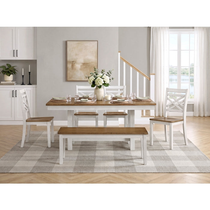 Tyler White Dining Table by Homelegance at Eve Furniture