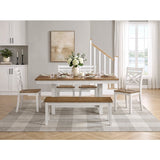 Tyler White Dining Table by Homelegance at Eve Furniture