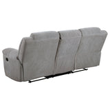 Gilson Grey 2-Piece Chenille Upholstered Reclining Living Room Set