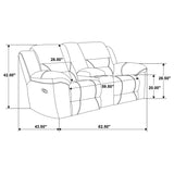 Gilson Grey 2-Piece Chenille Upholstered Reclining Living Room Set