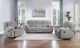 Gilson Grey 3-piece Chenille Upholstered Reclining Living Room Set