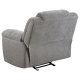 Gilson Grey 3-piece Chenille Upholstered Reclining Living Room Set