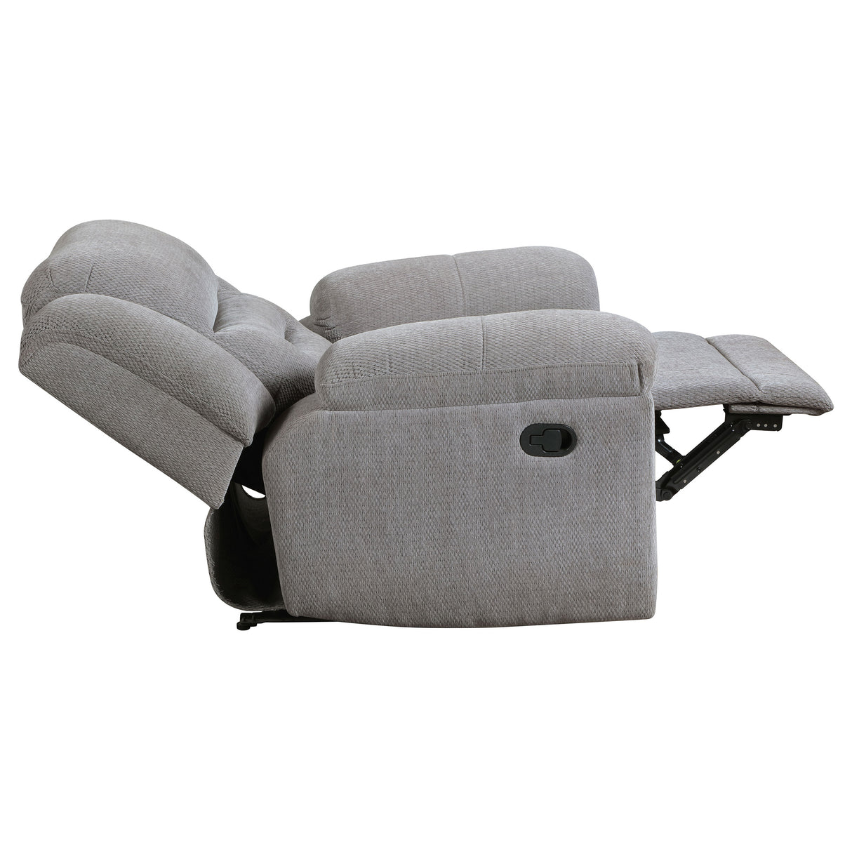 Gilson Grey 3-piece Chenille Upholstered Reclining Living Room Set