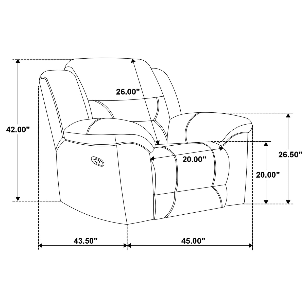 Gilson Grey 3-piece Chenille Upholstered Reclining Living Room Set