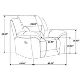 Gilson Grey 3-piece Chenille Upholstered Reclining Living Room Set