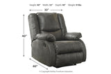 Bladewood Slate Recliner