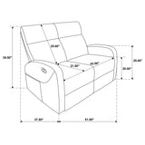 Hamilton 3-piece Chenille Manual Reclining Sofa Set Sand
