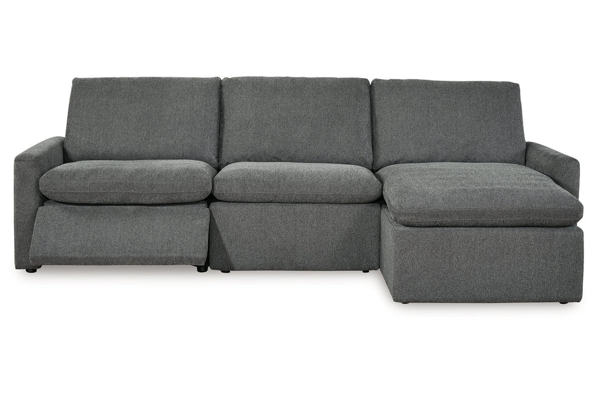 Hartsdale Granite 3-Piece Right Arm Facing Reclining Sofa Chaise