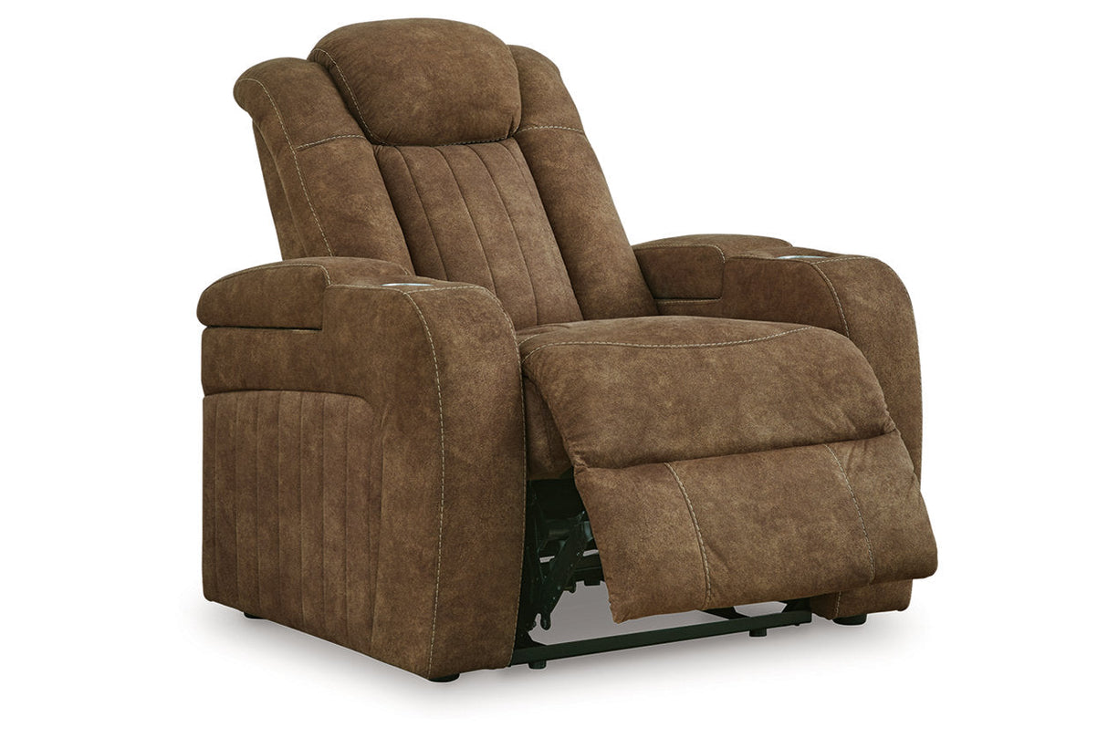 Wolfridge Brindle Power Reclining Sofa, Loveseat and Recliner