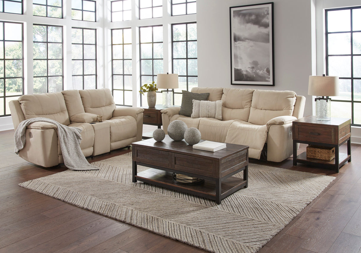 Next-Gen Gaucho Latte Power Reclining Living Room Set