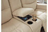 Next-Gen Gaucho Latte Power Reclining Loveseat with Console