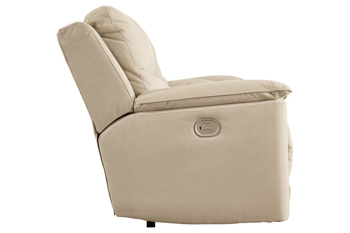 Next-Gen Gaucho Latte Power Reclining Loveseat with Console