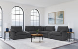 Collins Dark Grey 7-piece Modular Power Reclining Sectional