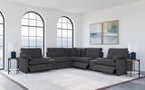 Collins Dark Grey 7-piece Modular Power Reclining Sectional