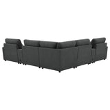 Collins Dark Grey 7-piece Modular Power Reclining Sectional