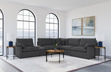 Collins Dark Gray 6-Piece Modular Power Reclining Sectional by Coaster at Eve Furniture
