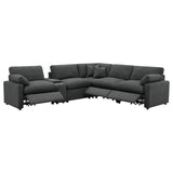 Collins Dark Grey 6-piece Modular Power Reclining Sectional