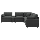 Collins Dark Grey 6-piece Modular Power Reclining Sectional