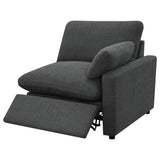 Collins Dark Grey 5-Piece Modular Power Reclining Sectional