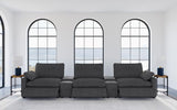 Collins Dark Grey 5-Piece Power Reclining Home Theater Seating