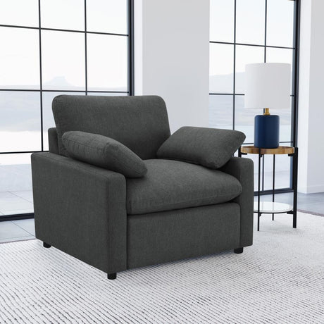 Collins Dark Gray Power Recliner Chair by Coaster at Eve Furniture
