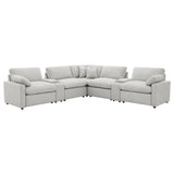 Collins Grey 7-Piece Modular Power Reclining Sectional