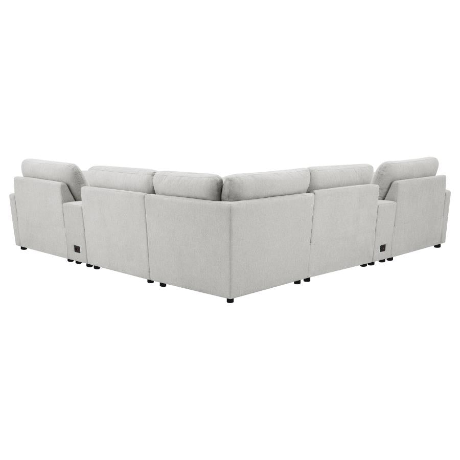 Collins Grey 7-Piece Modular Power Reclining Sectional
