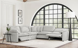 Collins Grey 5-piece Modular Power Reclining Sectional
