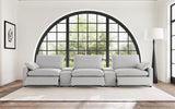 Collins Grey 5-Piece Power Reclining Home Theater Seating