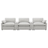Collins Grey 5-Piece Power Reclining Home Theater Seating