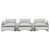 Collins Grey 5-Piece Power Reclining Home Theater Seating