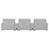 Collins Grey 5-Piece Power Reclining Home Theater Seating