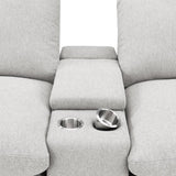 Collins Grey 5-Piece Power Reclining Home Theater Seating