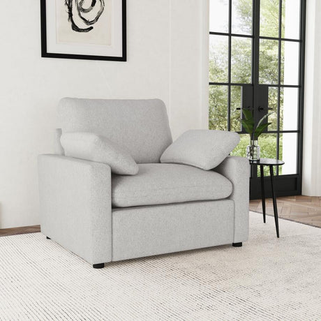 Collins Grey Upholstered Power Recliner Chair by Coaster at Eve Furniture