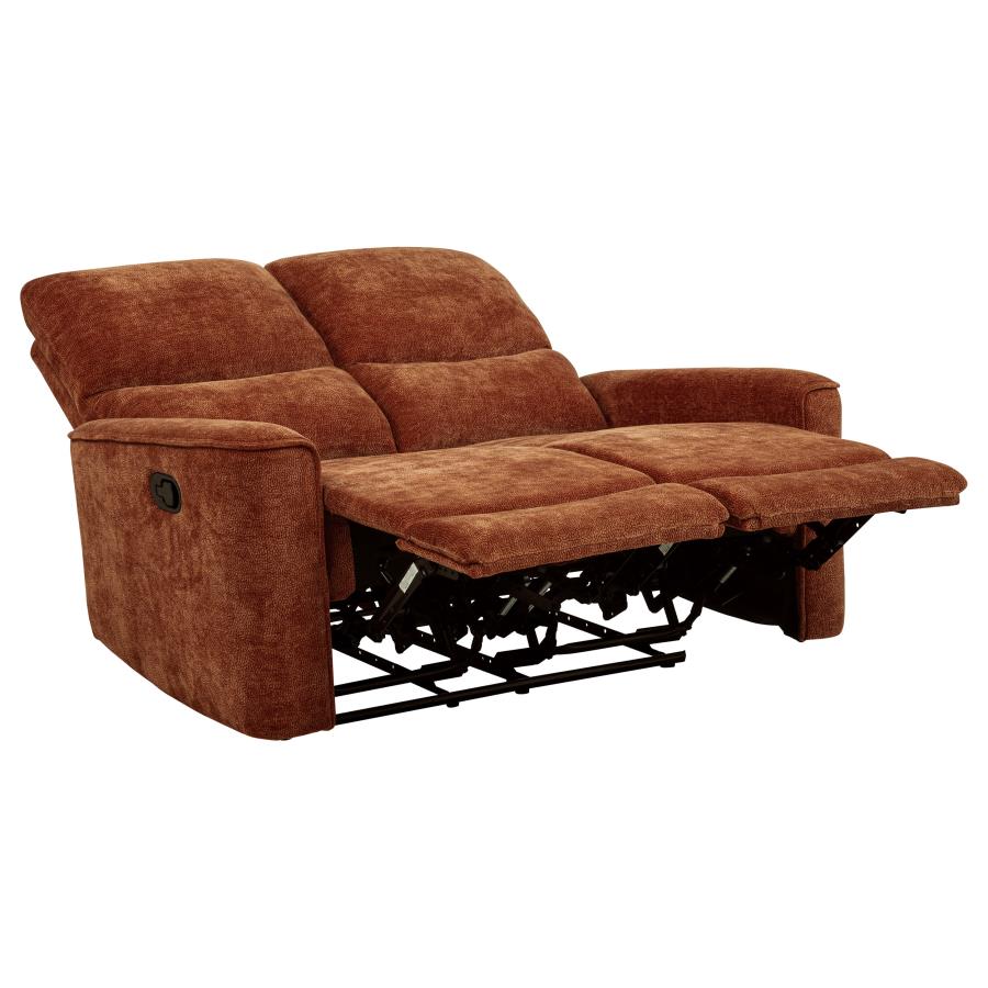Navarro Orange 2-Piece Upholstered Reclining Living Room Set
