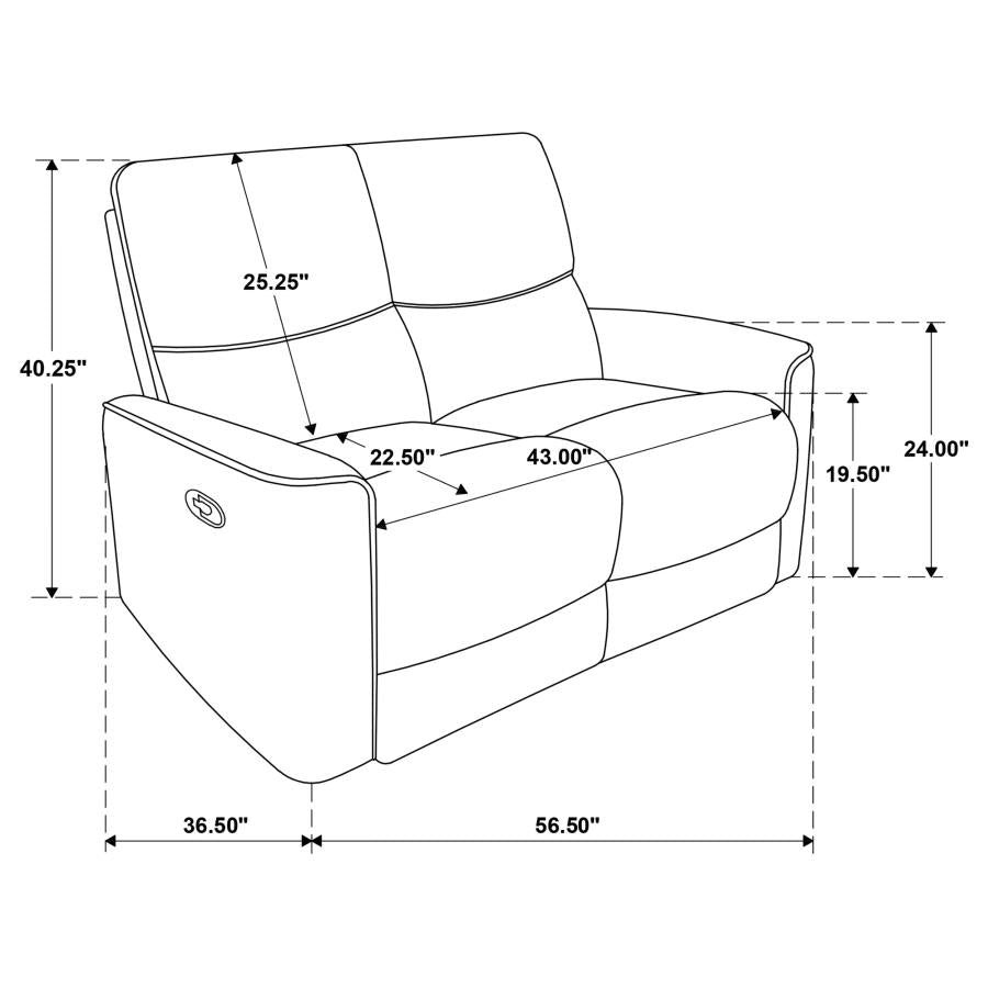 Navarro Orange 2-Piece Upholstered Reclining Living Room Set