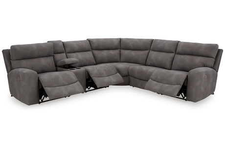 Next-Gen DuraPella Slate 6-Piece Power Reclining Sectional