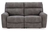 Next-Gen DuraPella Slate 2-Piece Power Reclining Sectional Loveseat