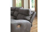 Next-Gen DuraPella Slate 6-Piece Power Reclining Sectional