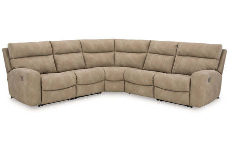 Next-Gen DuraPella Sand 5-Piece Power Reclining Sectional