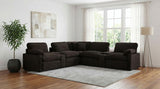 Collins Chocolate Brown 7-piece Modular Power Reclining Sectional by Coaster at Eve Furniture