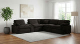 Collins Chocolate Brown 6-piece Modular Power Reclining Sectional by Coaster at Eve Furniture