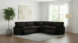 Collins Chocolate Brown 5-piece Modular Power Reclining Sectional by Coaster at Eve Furniture