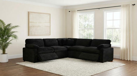 Collins Black 5-piece Modular Power Reclining Sectional by Coaster at Eve Furniture