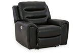 Warlin Black Power Reclining Sofa, Loveseat and Recliner