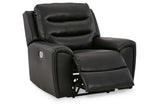 Warlin Black Power Reclining Sofa, Loveseat and Recliner