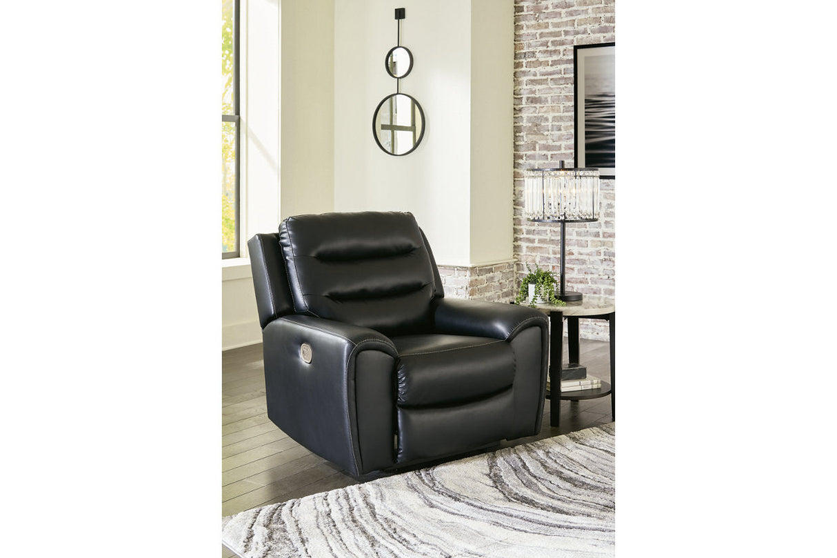 Warlin Black Power Reclining Sofa, Loveseat and Recliner