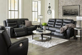 Warlin Black Power Reclining Living Room Set