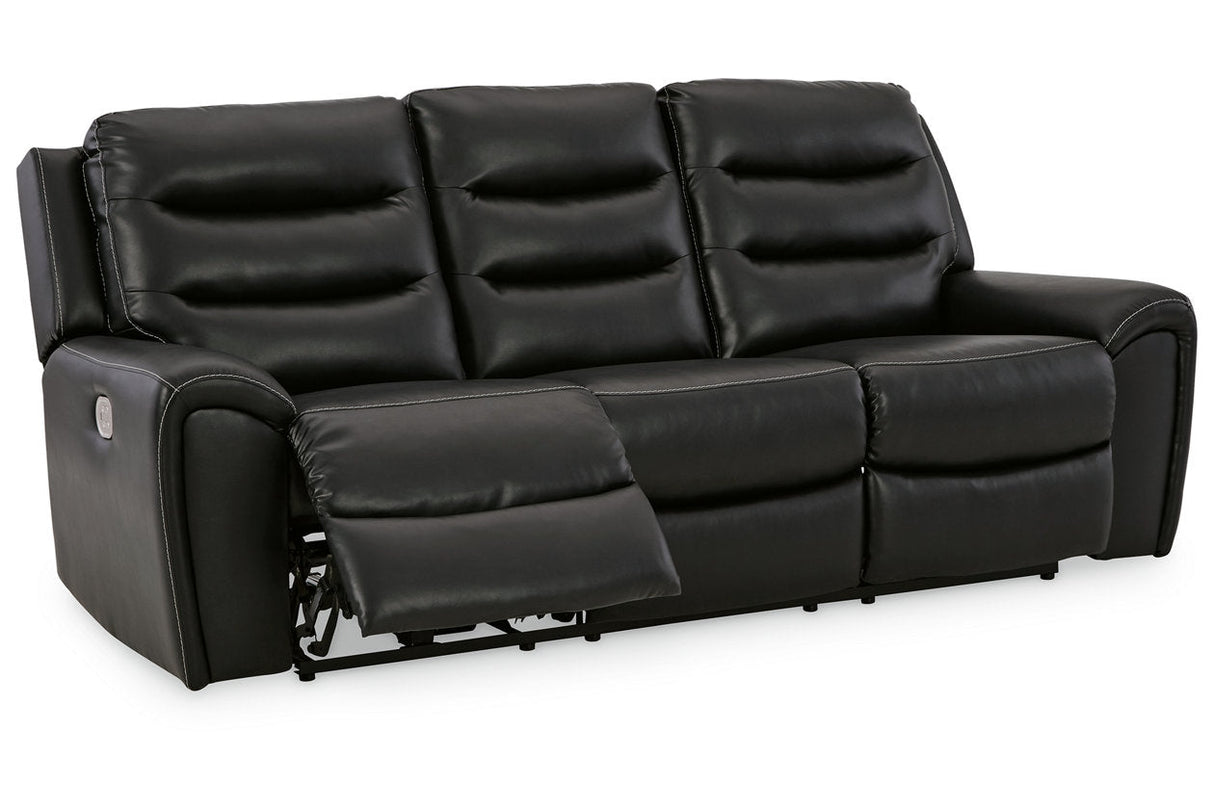 Warlin Black Power Reclining Sofa and Loveseat