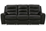 Warlin Black Power Reclining Sofa, Loveseat and Recliner